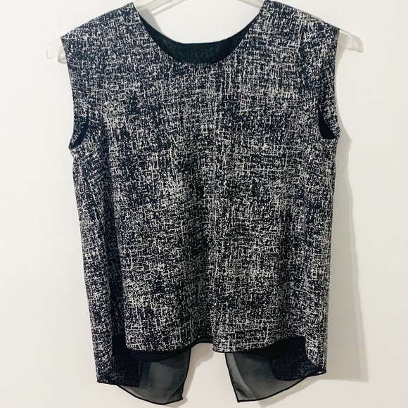 Banana Republic Factory Sleeveless Open Back Sleeveless Blouse Top Rounded Neck - Picture 1 of 8